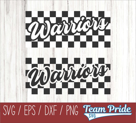 Warriors Retro Team Design SVG Digital Download Printable - SVG, EPS, DXF, PNG SVG Team Pride SVG 