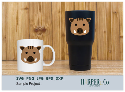 Warthog SVG PNG Cut EPS File SVG HarperNCo 