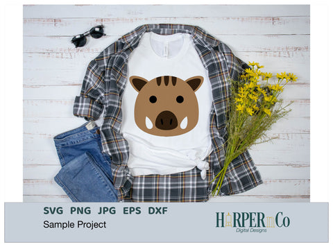 Warthog SVG PNG Cut EPS File SVG HarperNCo 