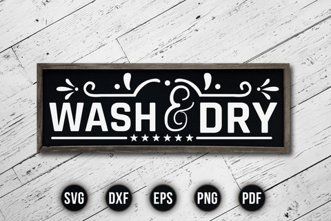 Wash & Dry, Laundry Room Sayings SVG SVG CraftLabSVG 