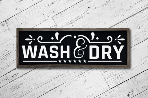 Wash & Dry, Laundry Room Sayings SVG SVG CraftLabSVG 