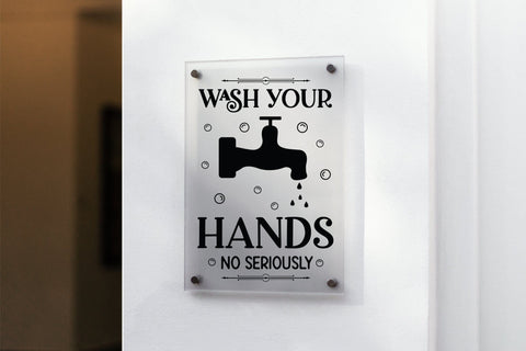 Wash Your Hands No Seriously - Funny Bathroom SVG SVG CraftLabSVG 