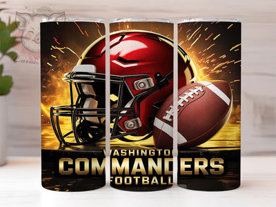Washington Commanders Fan Tumbler Wrap, Commanders Football PNG, Game Day Tumbler, Washington Football, 20oz Skinny Tumbler, Commanders Fan Gift, Commanders Sublimation Sublimation Lara' s Designs 