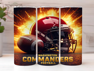 Washington Commanders Fan Tumbler Wrap, Commanders Football PNG, Game Day Tumbler, Washington Football, 20oz Skinny Tumbler, Commanders Fan Gift, Commanders Sublimation Sublimation Lara' s Designs 