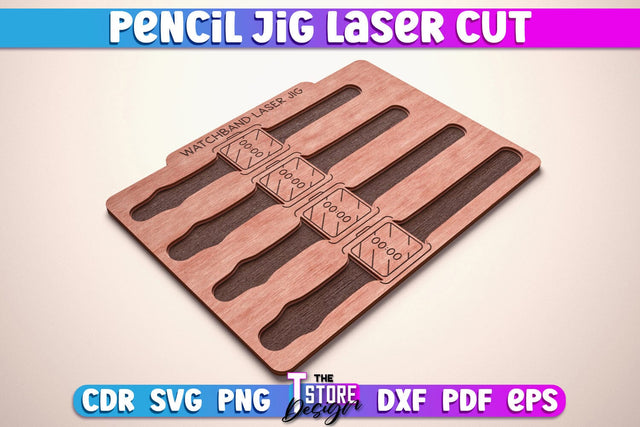 Watch Band Jig Laser Cut SVG | Watch Band Jig | Teacher Gift Design | School CNC Files SVG The T Store Design 