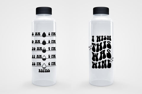 Water Bottle Tracker SVG Bundle Sublimation Cut file SVG Freeling Design House 