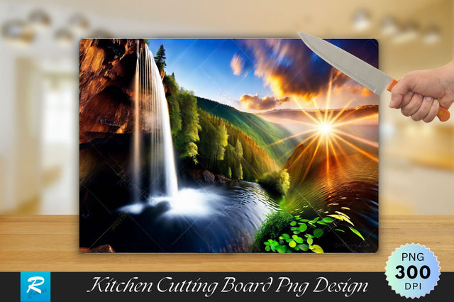 Water Falling Cutting Board Sublimation Regulrcrative 