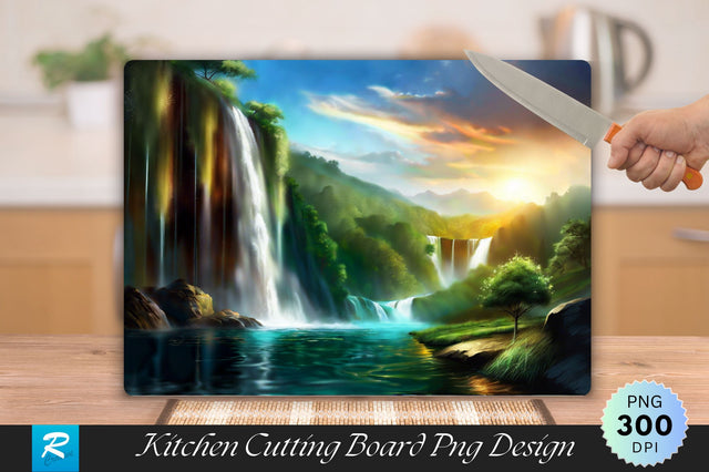 Water Falling Cutting Board Sublimation Regulrcrative 