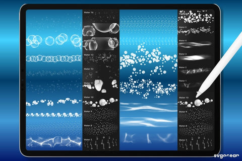 Water Procreate Brushes SVG SvgOcean 