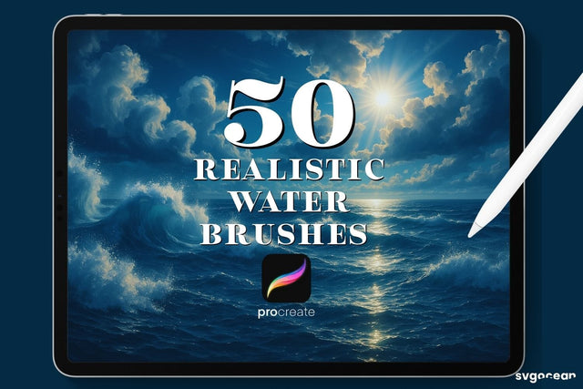 Water Procreate Brushes SVG SvgOcean 