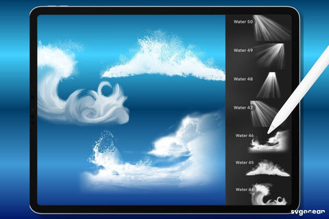 Water Procreate Brushes SVG SvgOcean 