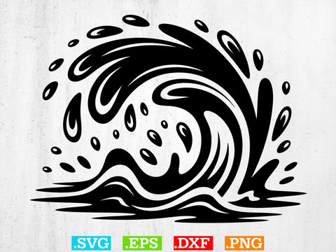 Water Ripple Svg Bundle, Splash Cut Files,Splash Silhouette SVG Creativeart88 