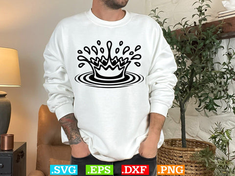 Water Ripple Svg Bundle, Splash Cut Files,Splash Silhouette SVG Creativeart88 