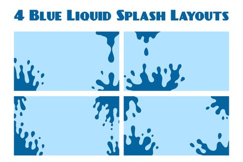 Water Splash Backgrounds Digital Pattern Rin Green 