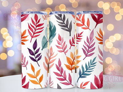 Watercolor Abstract Leaves 20oz Tumbler, Abstract Leaves Design, Sublimation Tumbler, 20oz Tumbler, Leaf Pattern, Nature Drinkware, Floral Gift Sublimation SvggirlplusArt 