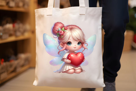 Watercolor Adorable Fairy Girls Clipart Sublimation Rupkotha 