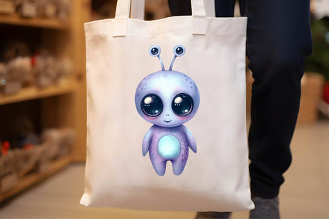 Watercolor Alien Clipart Sublimation Rupkotha 