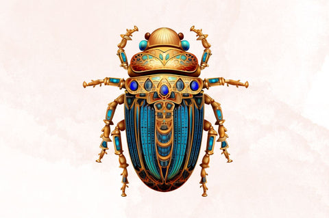 Watercolor Ancient Egypt Scarab Beetle Sublimation Bundle Sublimation Designangry 