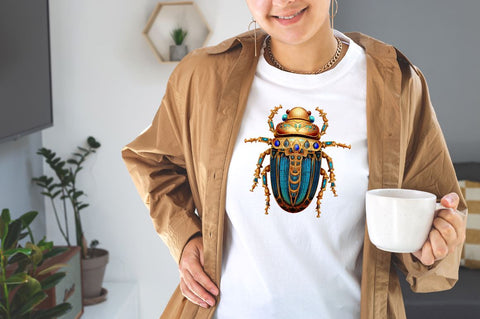 Watercolor Ancient Egypt Scarab Beetle Sublimation Bundle Sublimation Designangry 