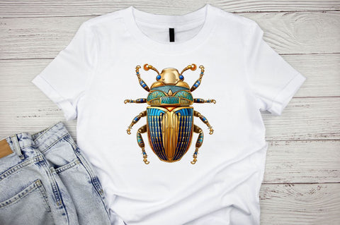 Watercolor Ancient Egypt Scarab Beetle Sublimation Bundle Sublimation Designangry 