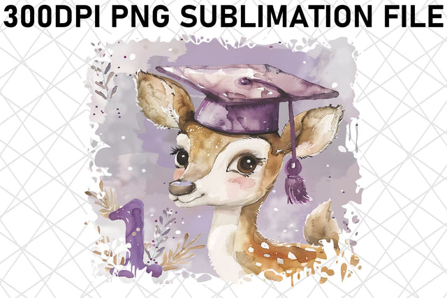 Watercolor Animal Cap Graduation Sublimation afrosvg 