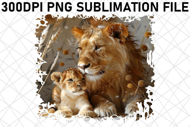 Watercolor Animal Mom & Baby Pair Sublimation Sublimation afrosvg 