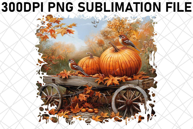 Watercolor Autumn Print Scene Sublimation PNG Sublimation afrosvg 