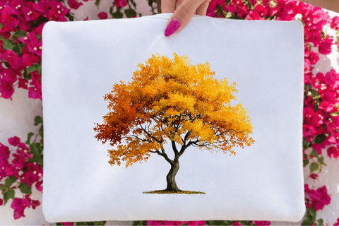 Watercolor Autumn Tree PNG Clipart Sublimation SVGArt 