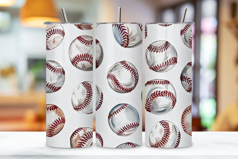 Watercolor Baseball 20oz Skinny Tumbler Sublimation Design, Baseball 20oz skinny tumbler png sublimation design download, Baseball tumbler wrap png, Baseball 20 oz tumbler designs, png Sublimation FloridPrintables 