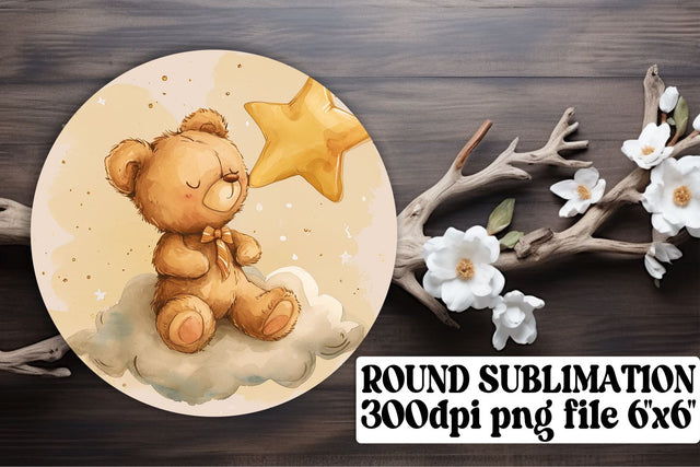 Watercolor Bear Sublimation Magic Sublimation afrosvg 