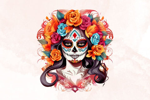 Watercolor Beautiful La Catrina Sublimation Bundle Sublimation Designangry 