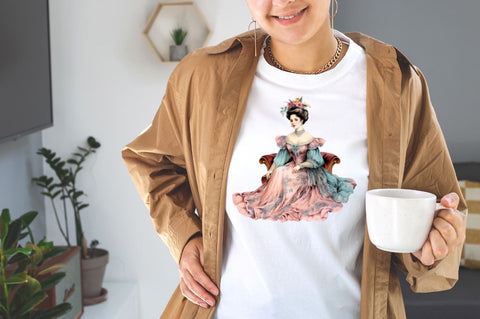 Watercolor Beautiful Victorian Lady Sublimation Bundle Sublimation Designangry 