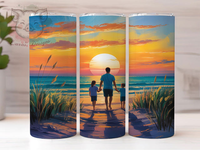 Watercolor Best Dad Ever Tumbler, Watercolor Dad Wrap, 20Oz Skinny Tumbler, Best Dad Ever Sublimation, Gift For Him Design, Dad Appreciation Tumbler, Fatherhood Quote Wrap Sublimation Lara' s Designs 
