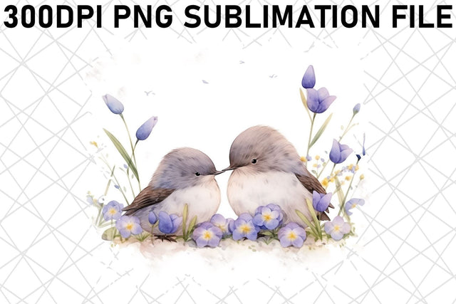 Watercolor Bird Sublimation: Pure Beauty Sublimation afrosvg 