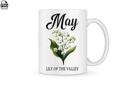 Watercolor Birth Month Flower May Lily Of The Valley Clipart Printable File Sublimation Creativedesigntee 