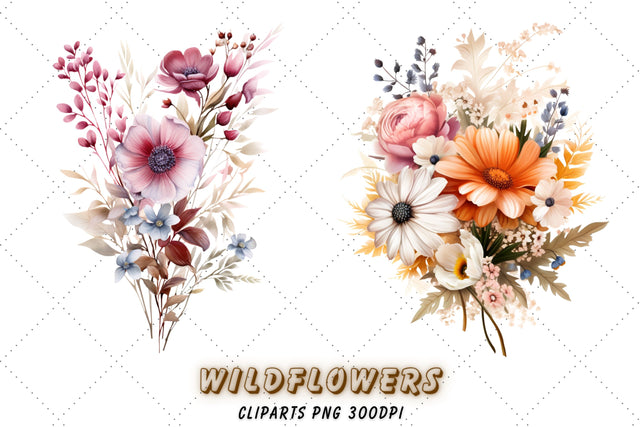 Watercolor Birth Month Flowers Clipart Bundle Digital Watercolor Birth Flower Clipart Watercolor Floral Clipart Flower Png Sublimation FloridPrintables 