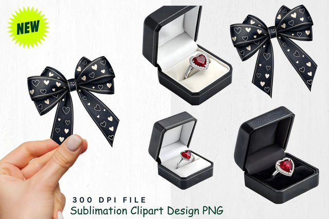 Watercolor Black Valentine Clipart Sublimation Regulrcrative 