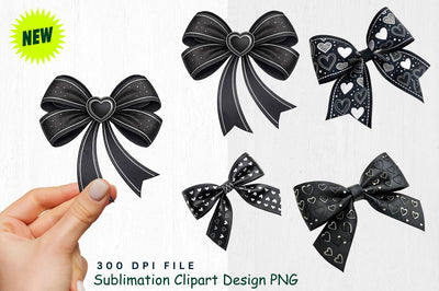 Watercolor Black Valentine Clipart Sublimation Regulrcrative 