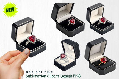 Watercolor Black Valentine Clipart Sublimation Regulrcrative 