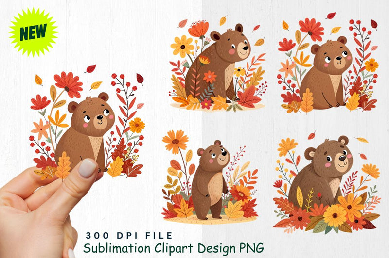 Watercolor Boho Woodland Animals Clipart Image Sublimation Regulrcrative 