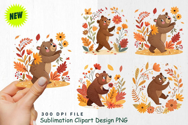 Watercolor Boho Woodland Animals Clipart Set Sublimation Regulrcrative 