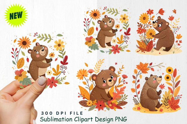 Watercolor Boho Woodland Animals Clipart Sublimation Regulrcrative 