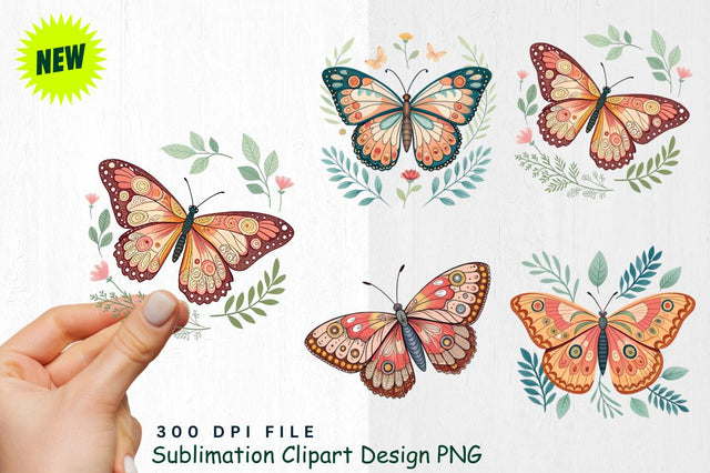 Watercolor Boho Woodland Animals Clipart Sublimation Regulrcrative 