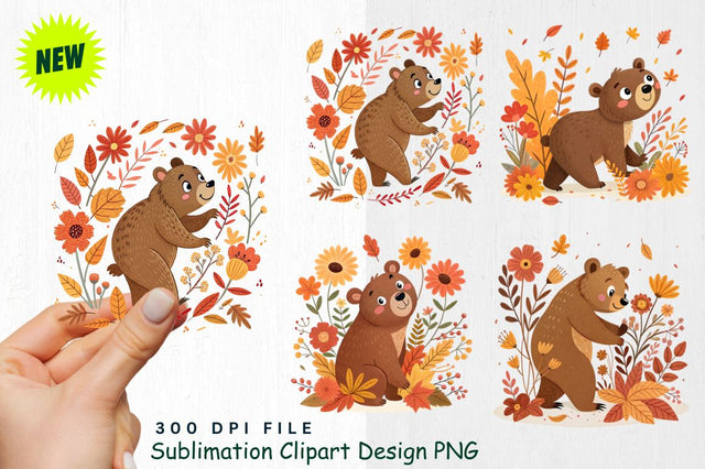 Watercolor Boho Woodland Animals PNG Clipart Sublimation Regulrcrative 
