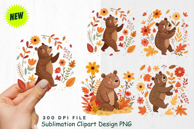 Watercolor Boho Woodland Animals Sublimation Art Sublimation Regulrcrative 