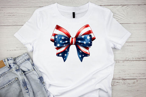 Watercolor Bow Bundle 4th of July Sublimation Bundle Sublimation Designangry 