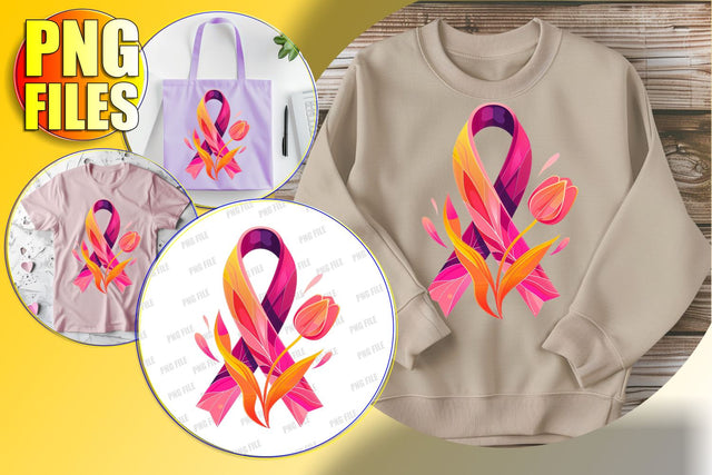 Watercolor Breast Cancer Ribbon PNG Clipart Sublimation afrosvg 