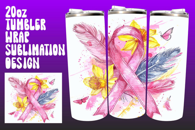 Watercolor Breast Cancer Sublimation Sublimation afrosvg 