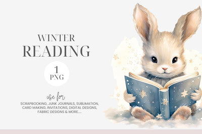 Watercolor Bunny Rabbit PNG Sublimation BijouBay 