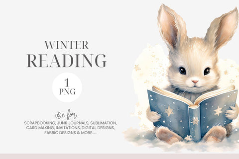 Watercolor Bunny Rabbit PNG Sublimation BijouBay 